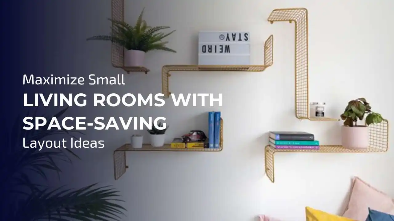 A well-arranged small living room with a strategic layout to enhance space and functionality.