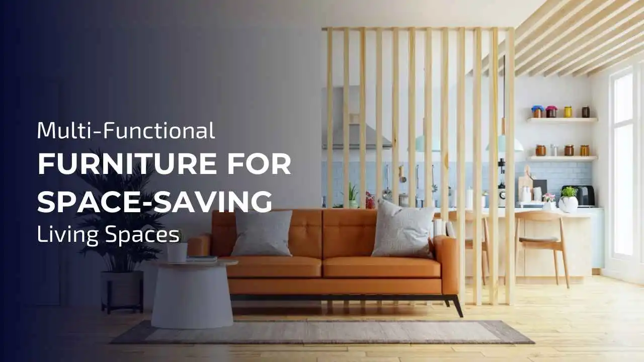A stylish multi-functional sofa bed showcasing space-saving furniture for maximizing living spaces.
